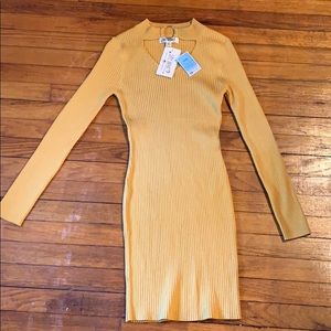 Medium Mustard Slinky Dress